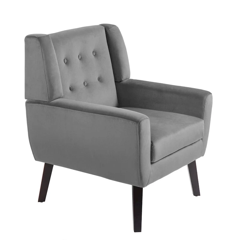 Set of 2 Velvet Living Room Accent Chair Upholstered Armchair