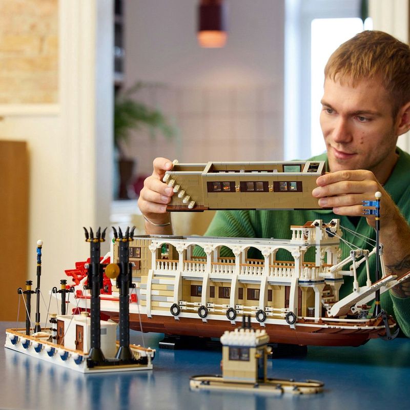 LEGO - Stoomboot Modelbouw - Multicolor - Kunststof - Bouwpakket voor Volwassenen