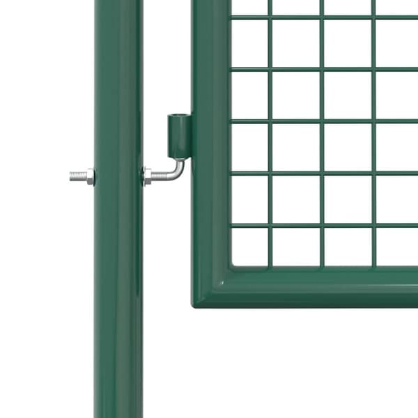 vidaXL Hageport stål 100x125 cm grønn