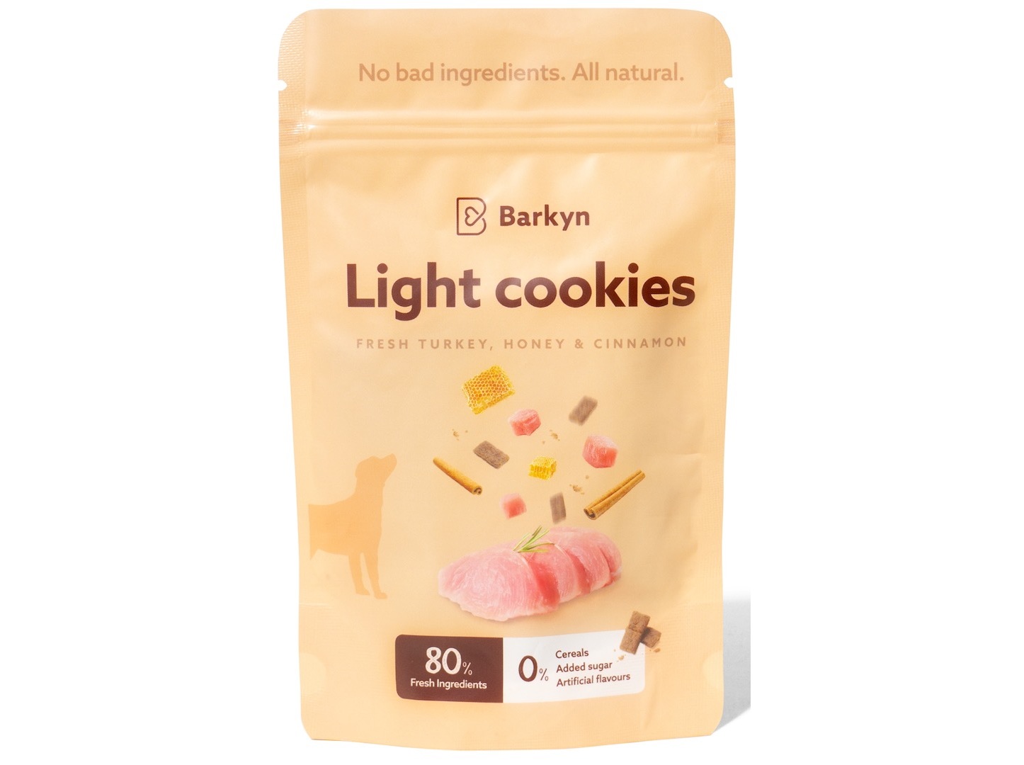 SNACKS PARA CÃO BARKYN MEL E CANELA 60G