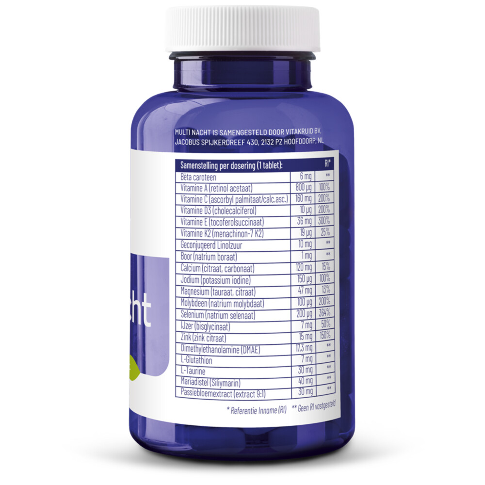 2x Vitakruid Multi Nacht90 tabletten