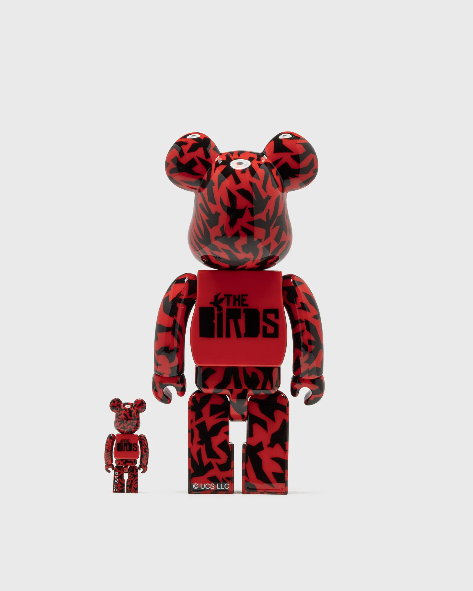 MEDICOM BEARBRICK 400% ALFRED HITCHCOCK THE BIRDS 2-PACK