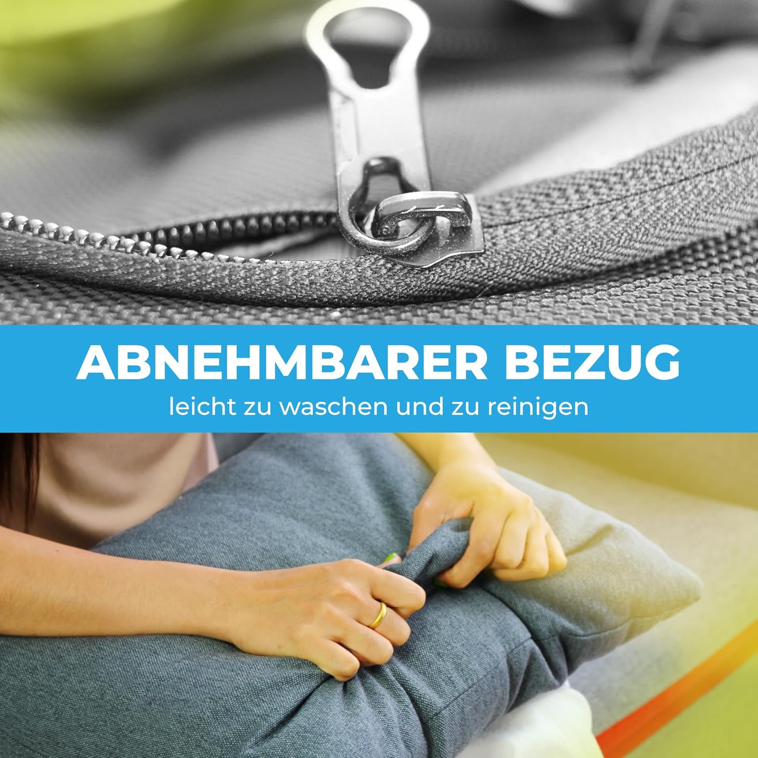 Palettenkissen 8-teiliges Set | Palettenauflage für Palettensofa | Rückenkissen & Sitzkissen für Europaletten | Palettenmöbel für Indoor & Outdoor mit UV-beständig | Made in EU | Graphit