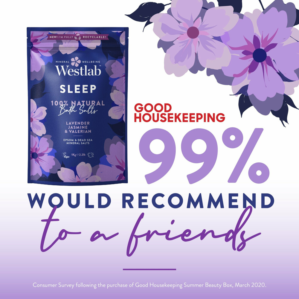Westlab 100% Natuurlijk Badzout Sleep1000 gr