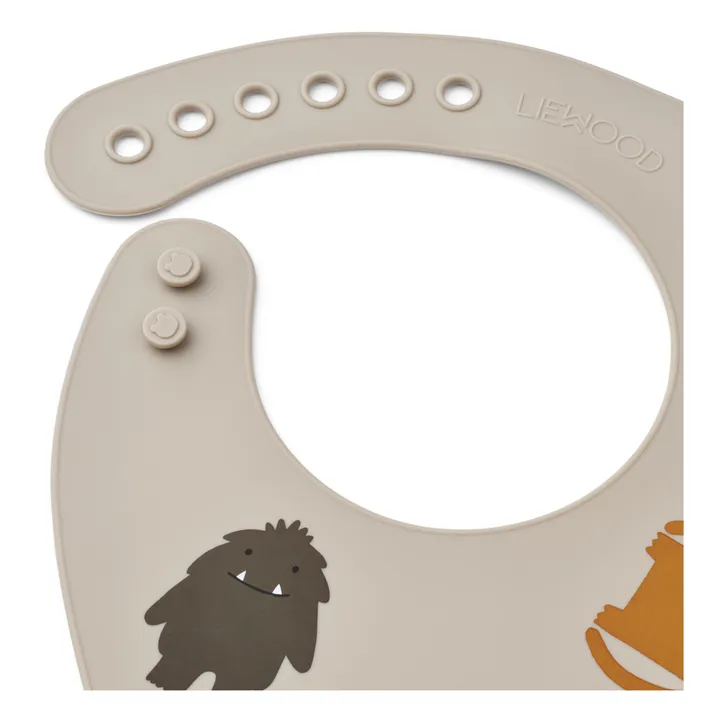 Liewood Bavoirs Tilda en silicone - Set de 2 | Monster/Mist