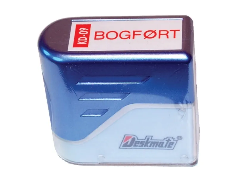 Stempel Deskmate m/tekst bogført