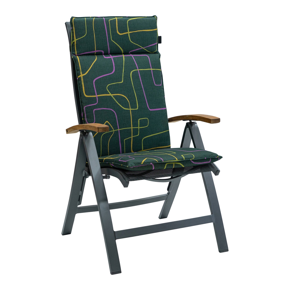 Madison Joah green Tuinstoelkussen - Set van 4