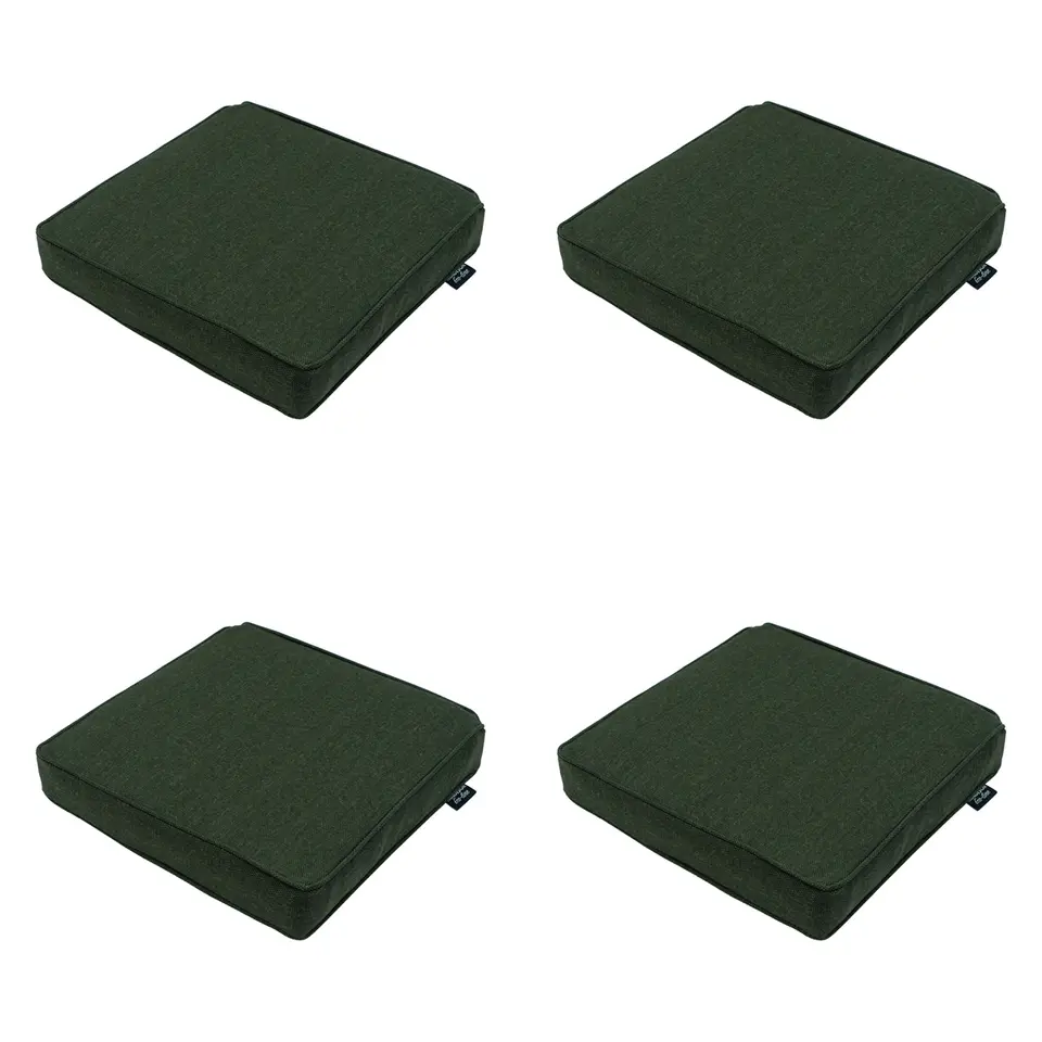 Madison - Zitkussen Green canvas eco  - Ca. 40x40 cm - Set van 4