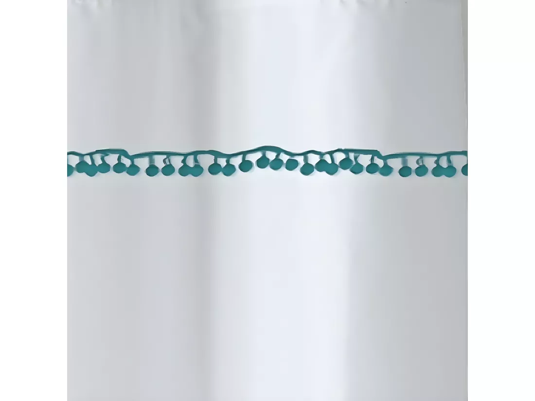 Rideau de douche imprimé pompons en polyester POMPONS