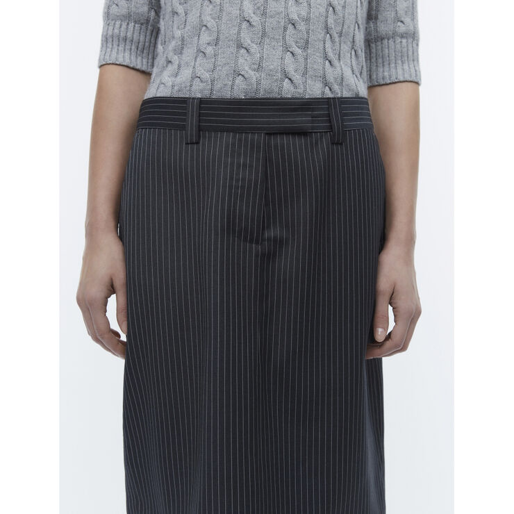 2NDDAY 2ND Lima - Pinstripes Dark grey melange