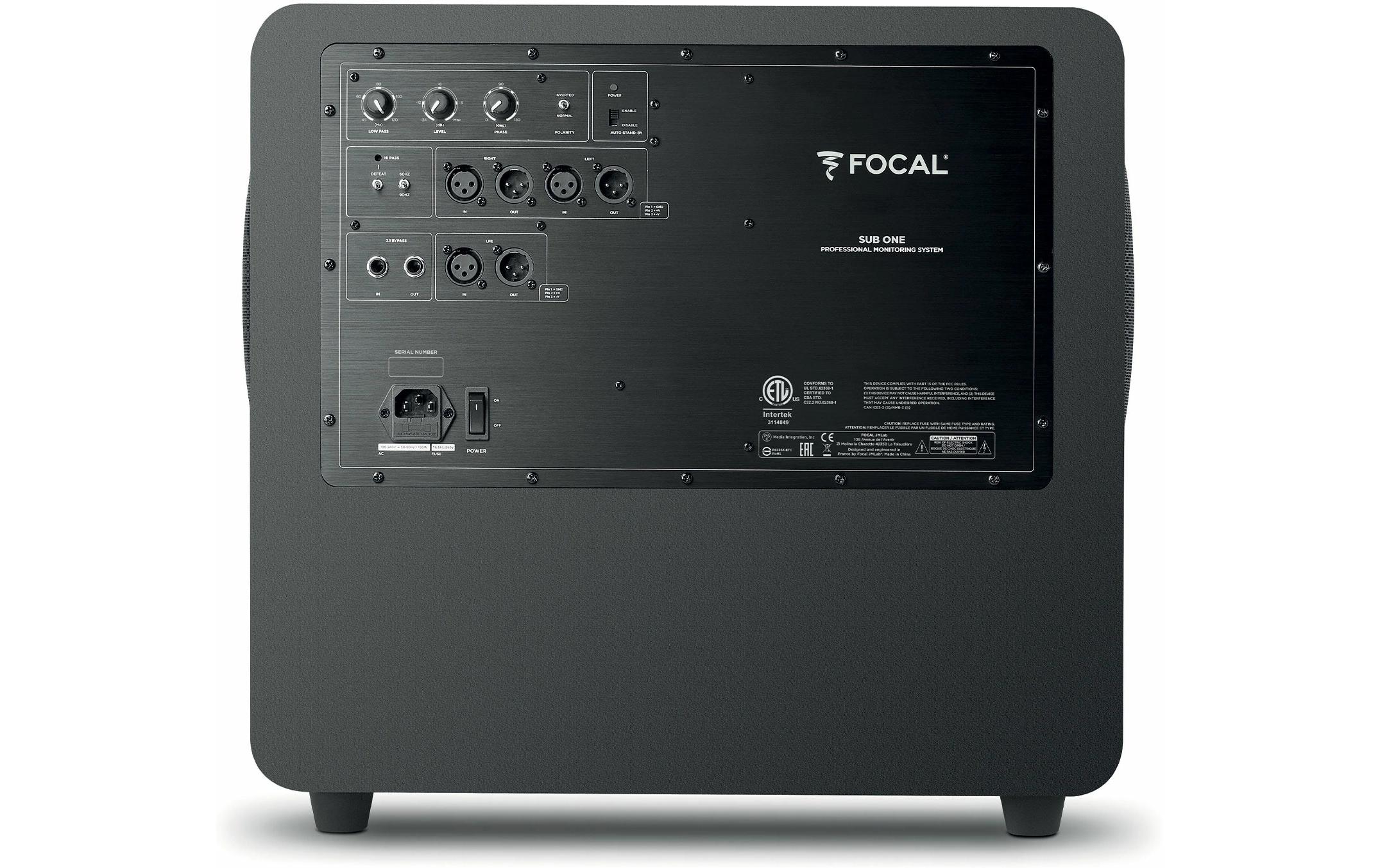 Subwoofer Sub One Schwarz<br>Aktiver Profi-Subwoofer