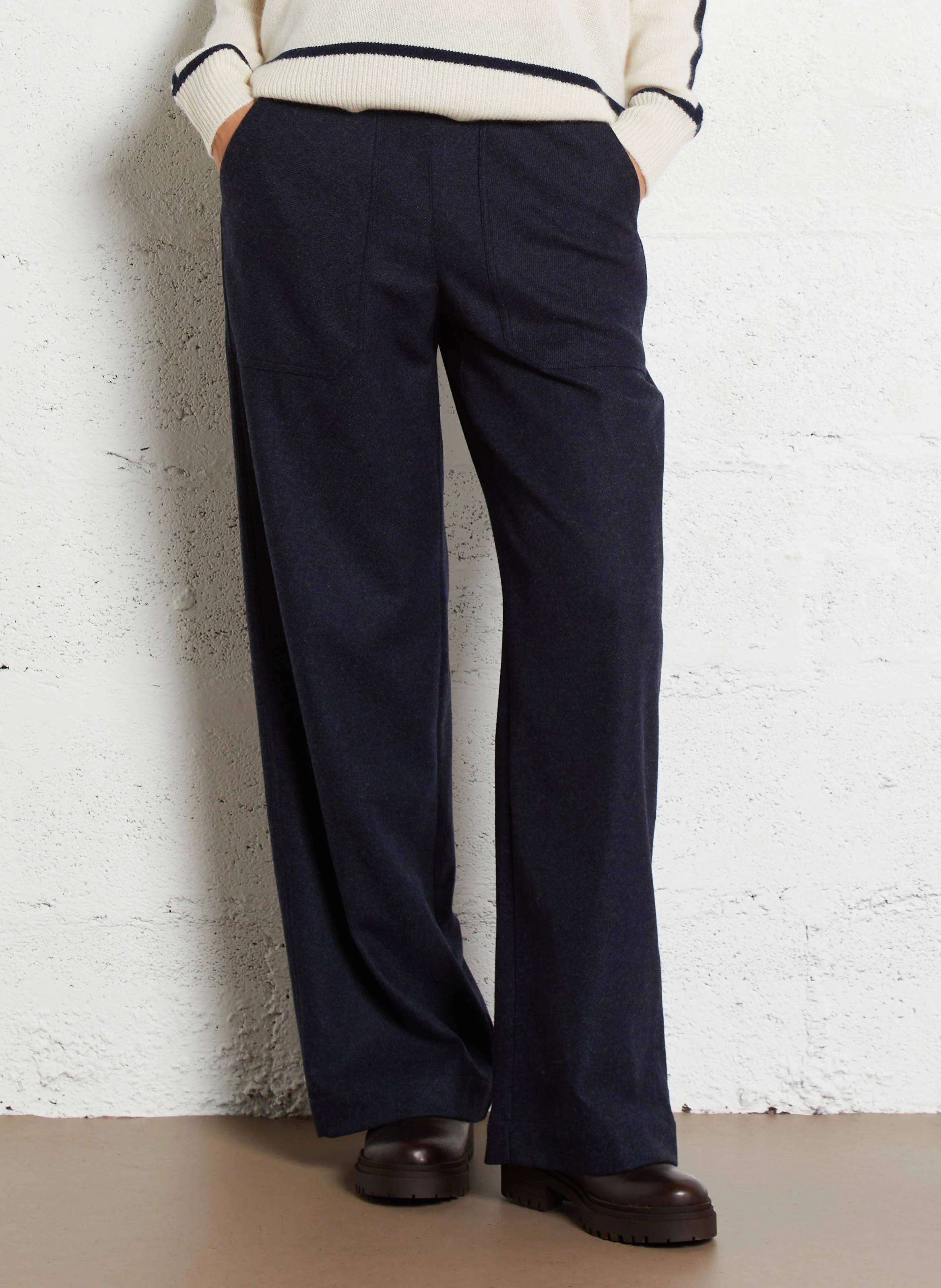 MOISE - Pantalon droit | Bleu