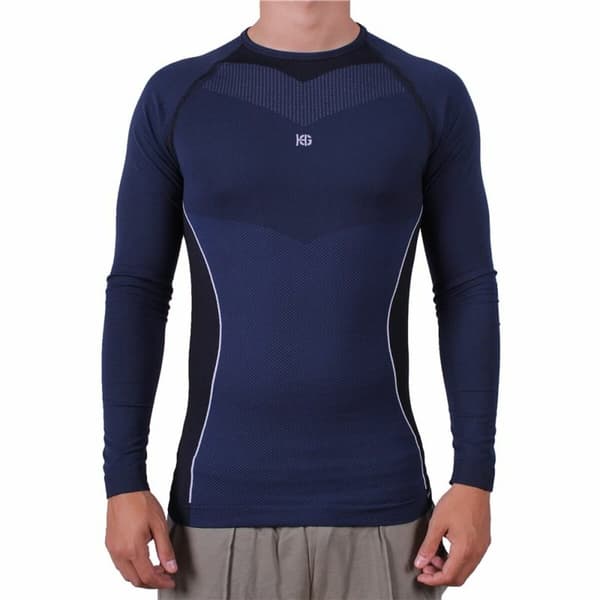 Termisk T-skjorte for menn Sport Hg Blå - XL
