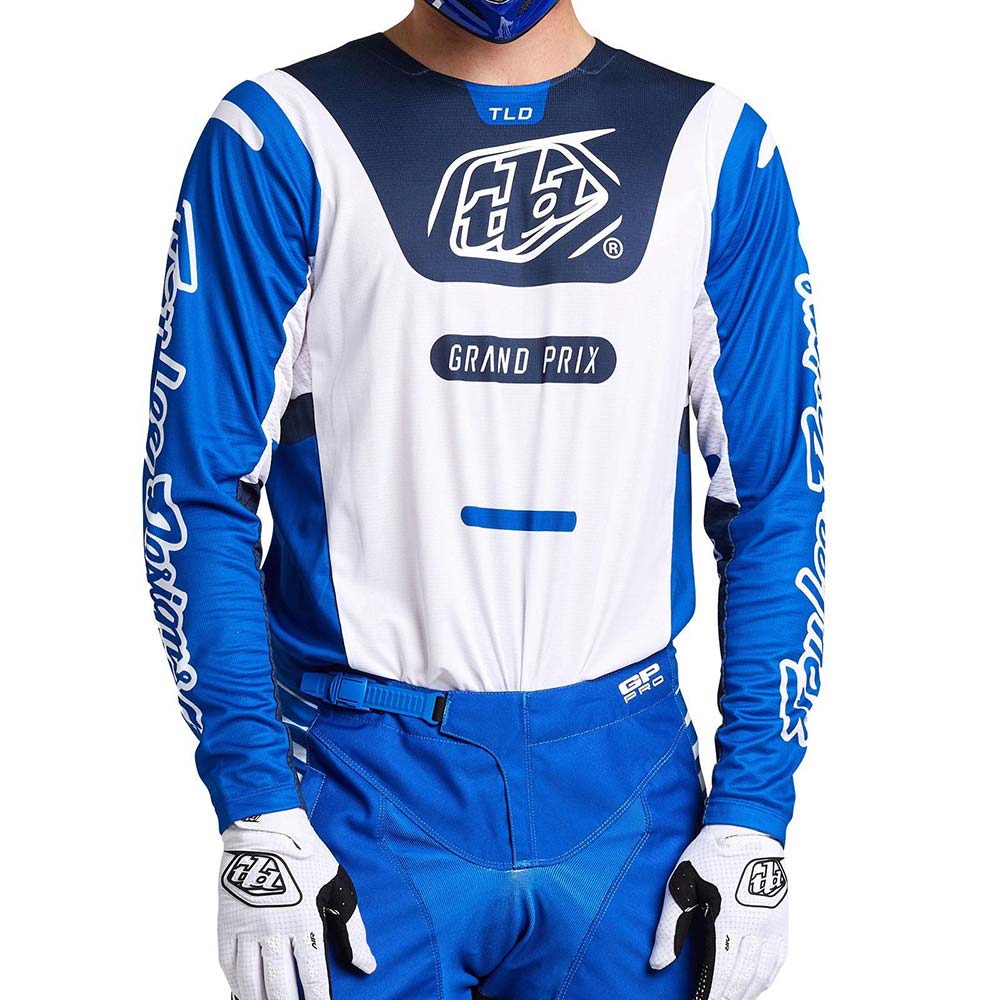 Troy Lee Designs - Maillot GP Pro Blends Blanc / Bleu