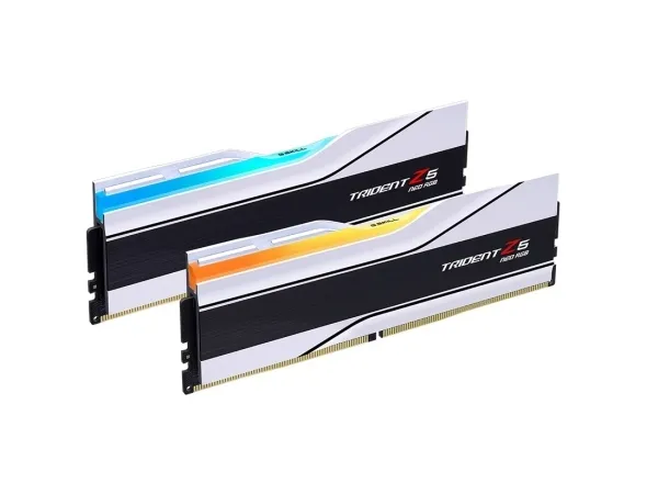 G.Skill Trident Z5 Neo RGB - DDR5 - sæt - 32 GB: 2 x 16 GB - DIMM 288-PIN - 6400 MHz / PC5-51200 - CL32 - 1.4 V - ikke bufferet - on-die ECC - hvid