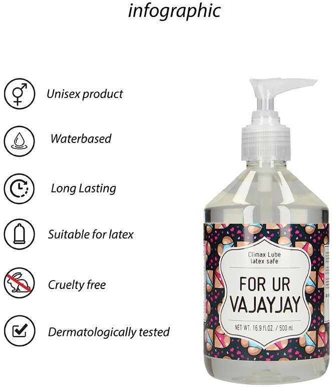 Climax Glijmiddel - FOR UR VAJAYJAY - 500 ml