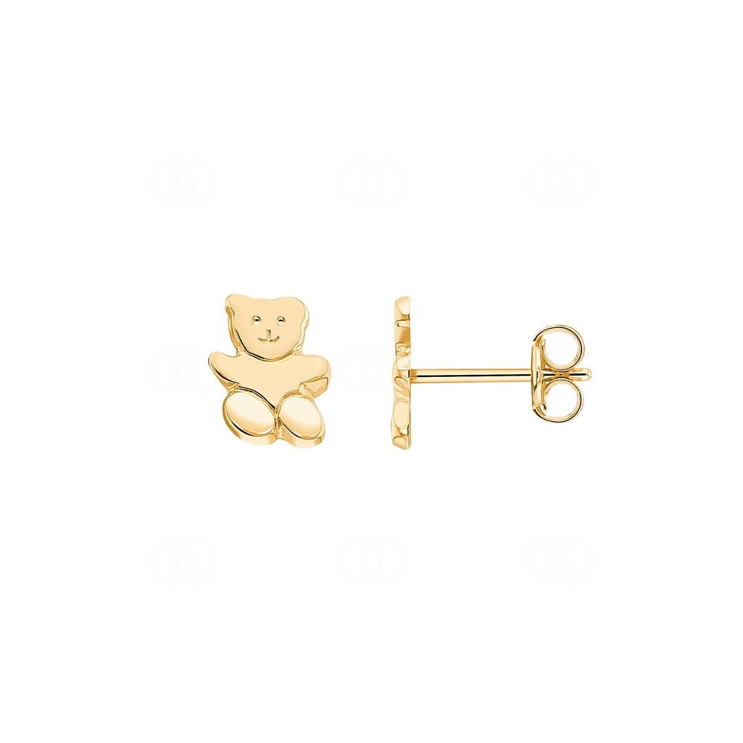 Ohrstecker 750/18 K Gelbgold Teddybär