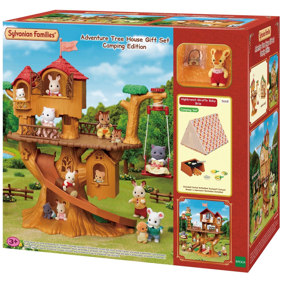 La cabane dans les arbres et le set de camping Sylvanian Families 5668