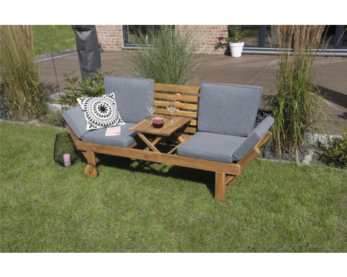 Tuinbank met bijzettafel Garden Place Ida