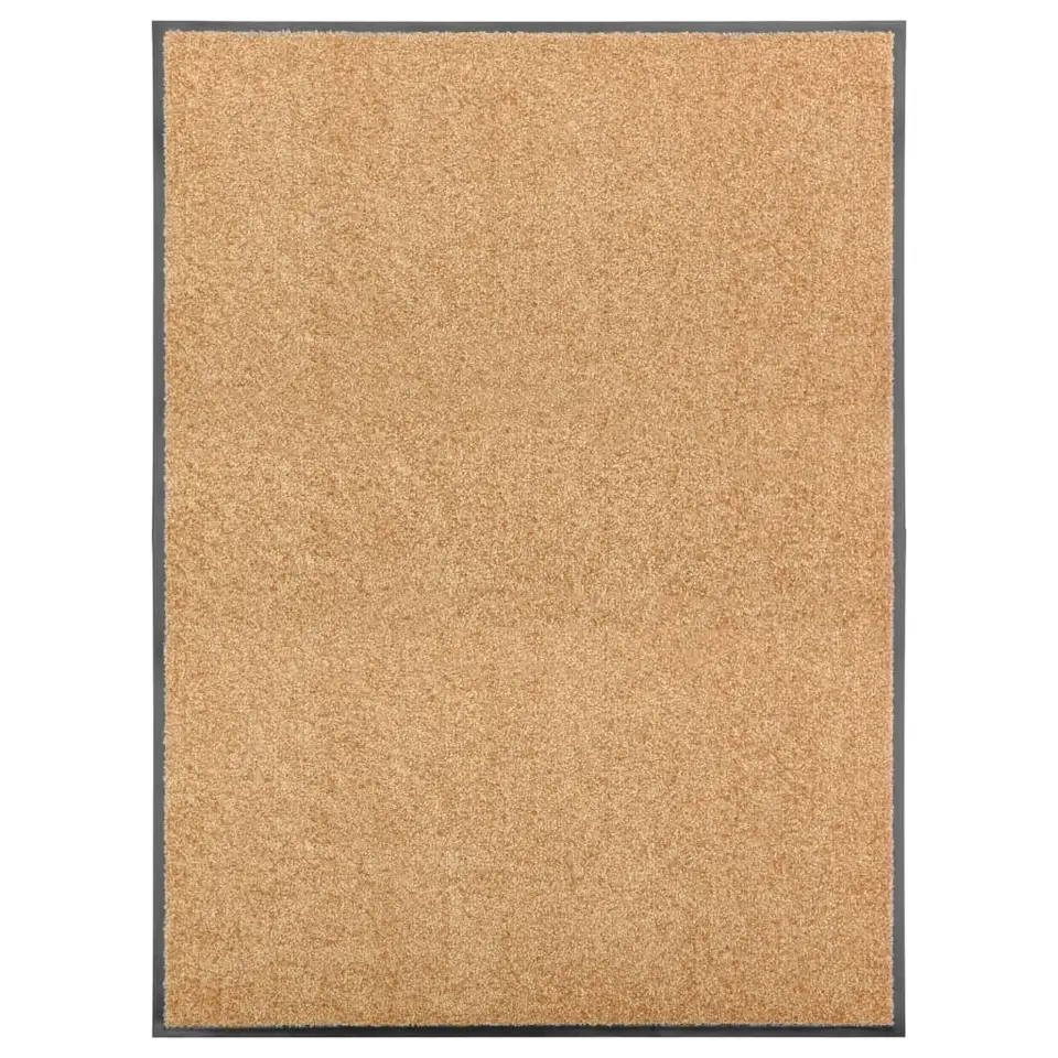 vidaXL - Mat - Crème - Stof - 90 x 120 cm