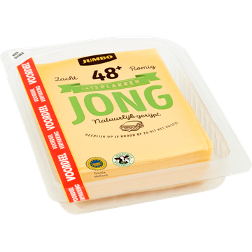 Jumbo Jonge Kaas 48+ Voordeelverpakking Plakken 400 g
