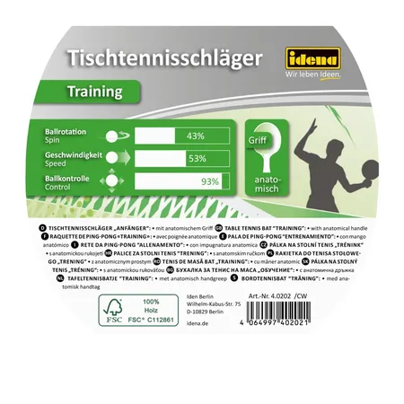 Idena 40202 Tischtennisschläger