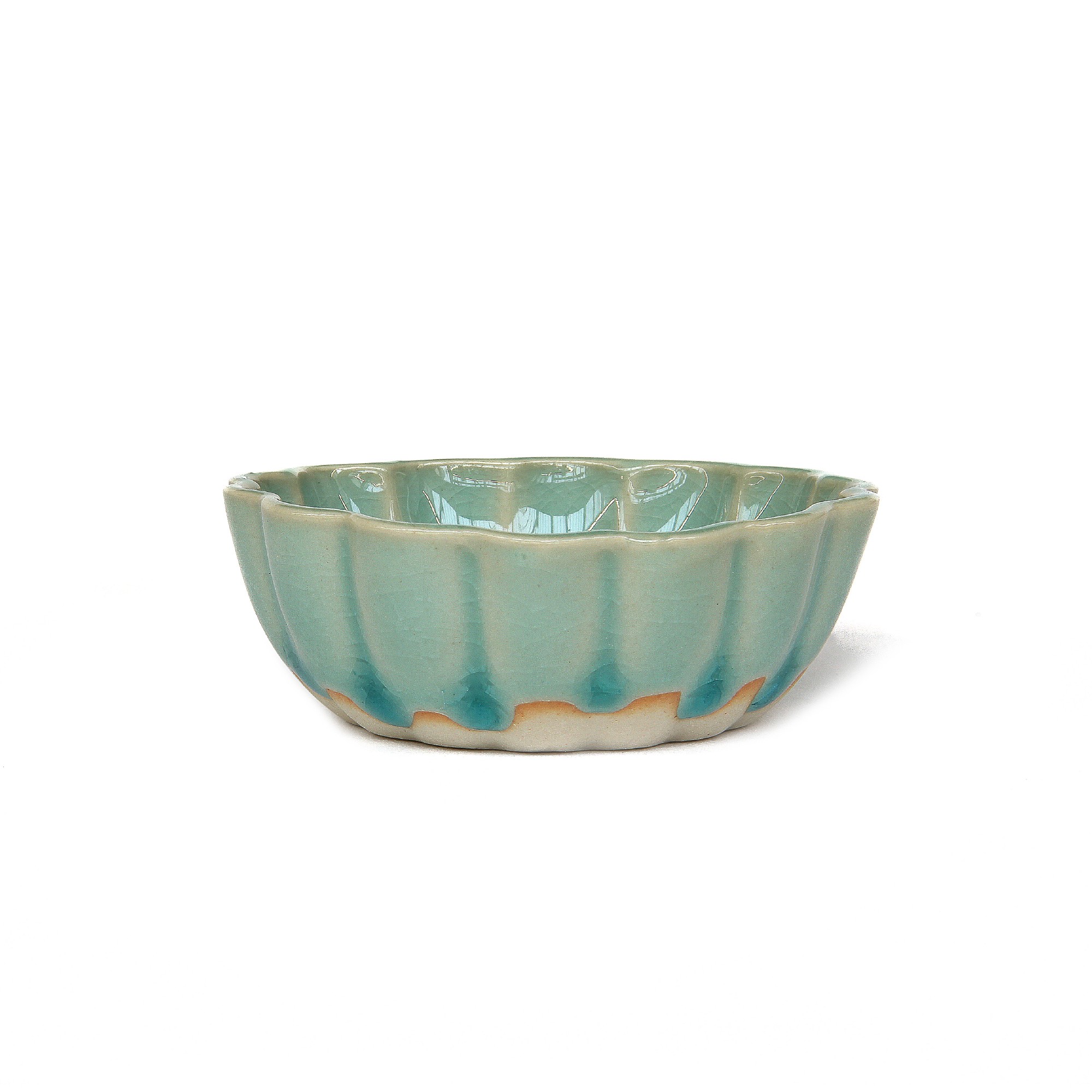 Schale 'Seerose', blau, Ø 7 cm, H 3 cm von fischer's lagerhaus