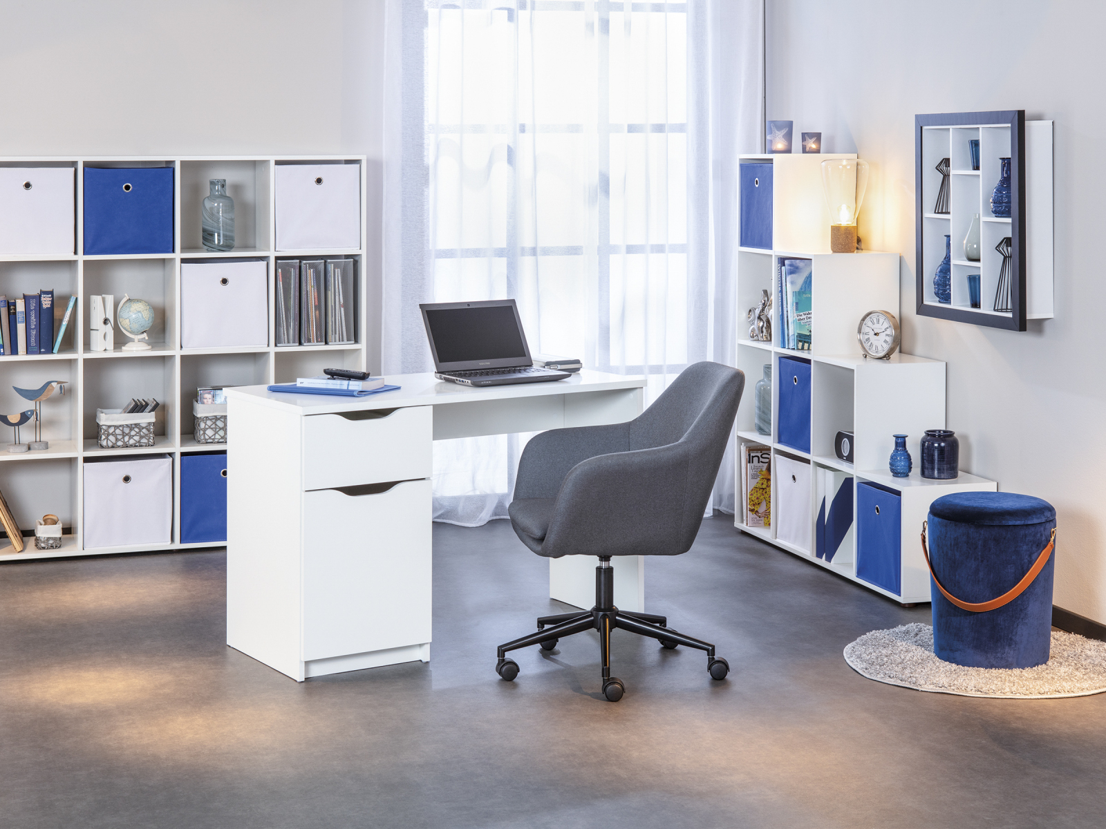 Drehstuhl WORKRELAXED - grau - höhenverstellbar