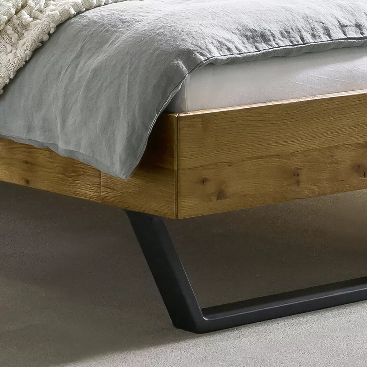 Hasena Bett Pietro 180 x 200 braun,anthrazit