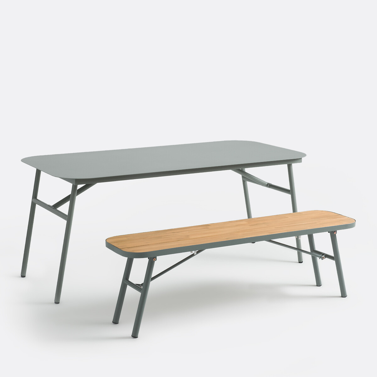 LA REDOUTE INTERIEURS<br>Mesa de jardim em aço e metal, Hanso