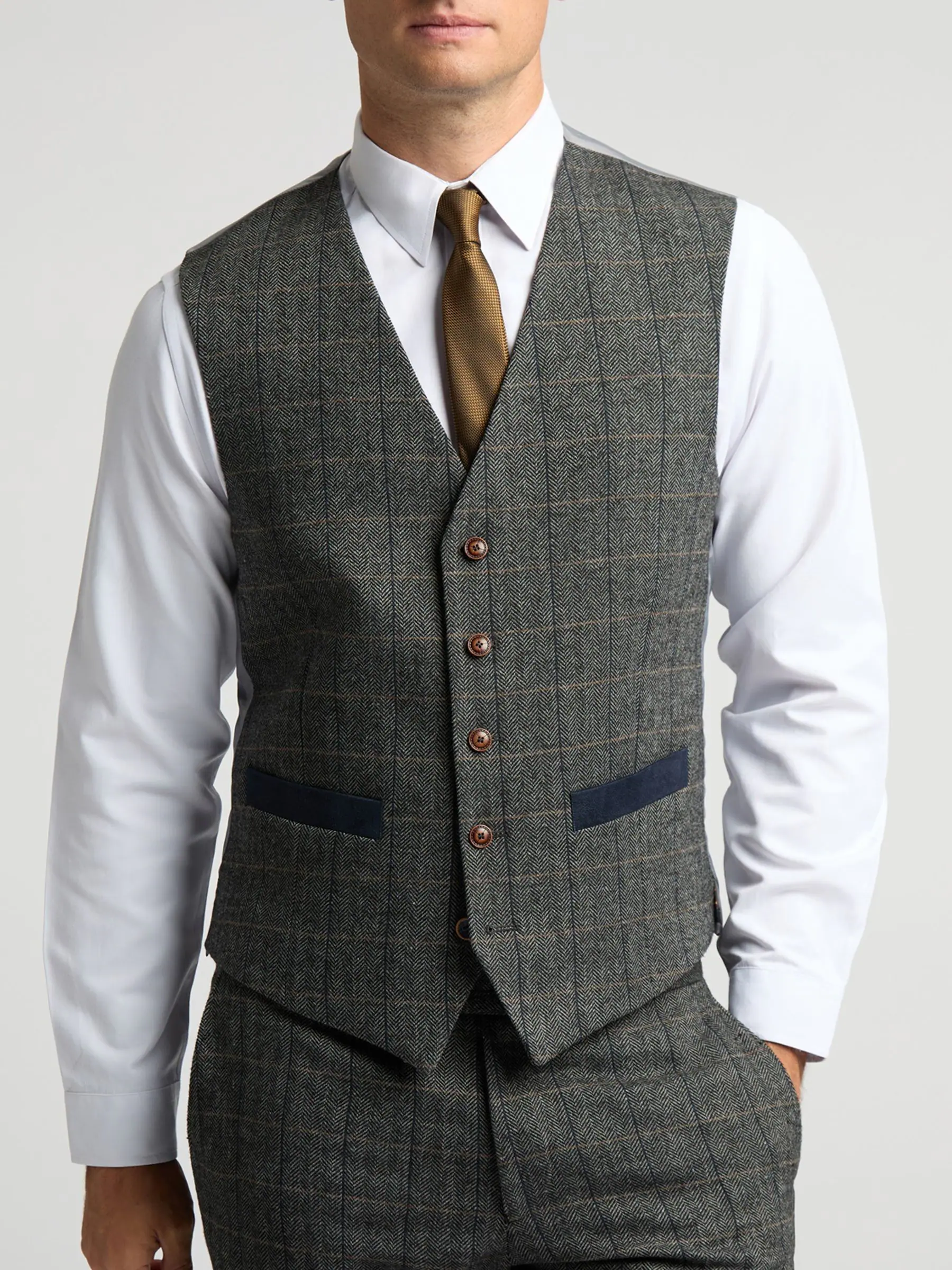 Antique Rogue Emerson Grey Waistcoat