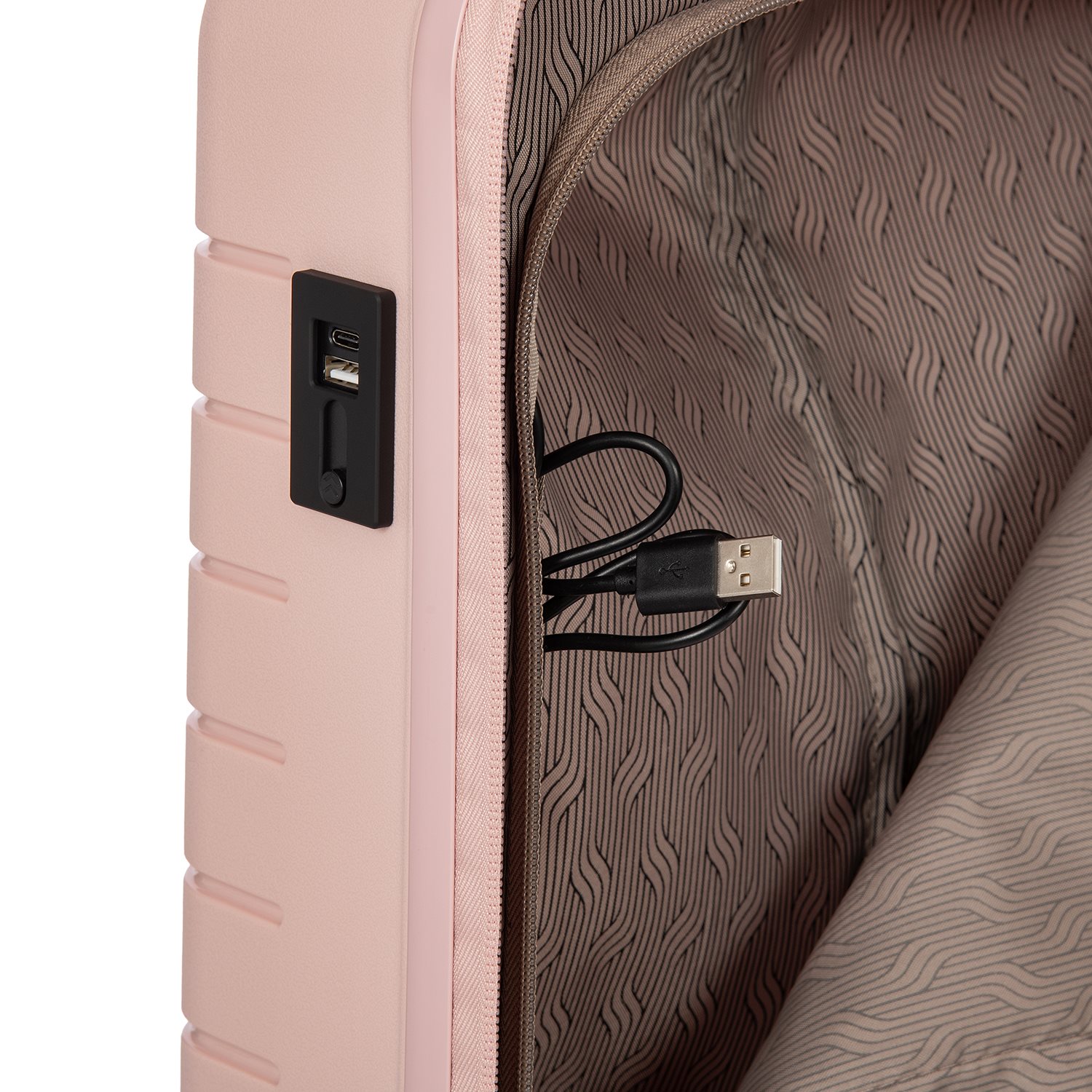 Bric's Ulisse Trolley Expandable 55 USB pearl pink