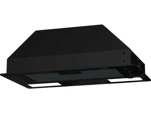 Gorenje Essential BHI681EB - Hætte - integreret - bredde: 53.4 cm - dybde: 30 cm - udtrækning og recirkulation (-) - med intern motor - sort