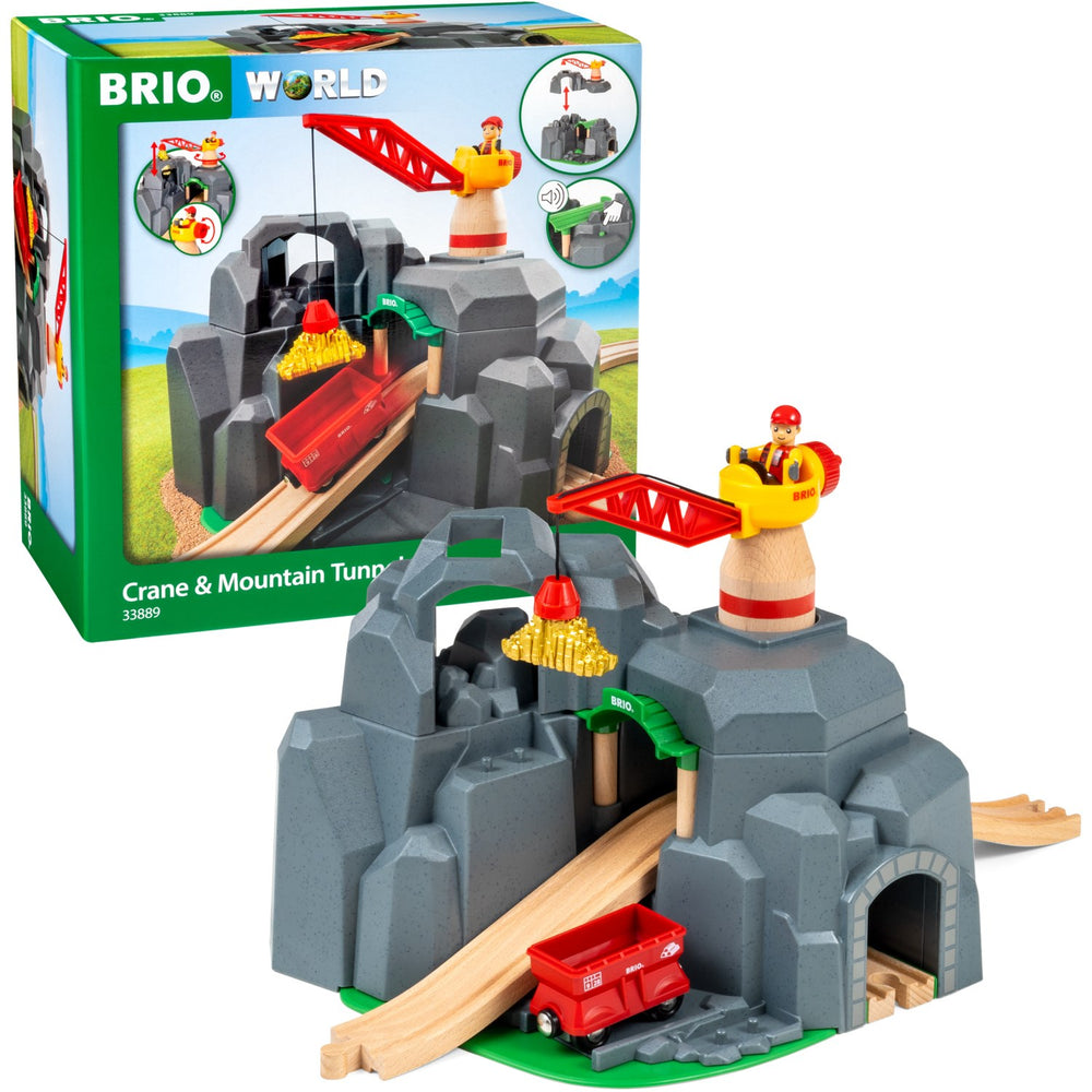 Køb BRIO® 33889 Kran- Og Bjergtunnel