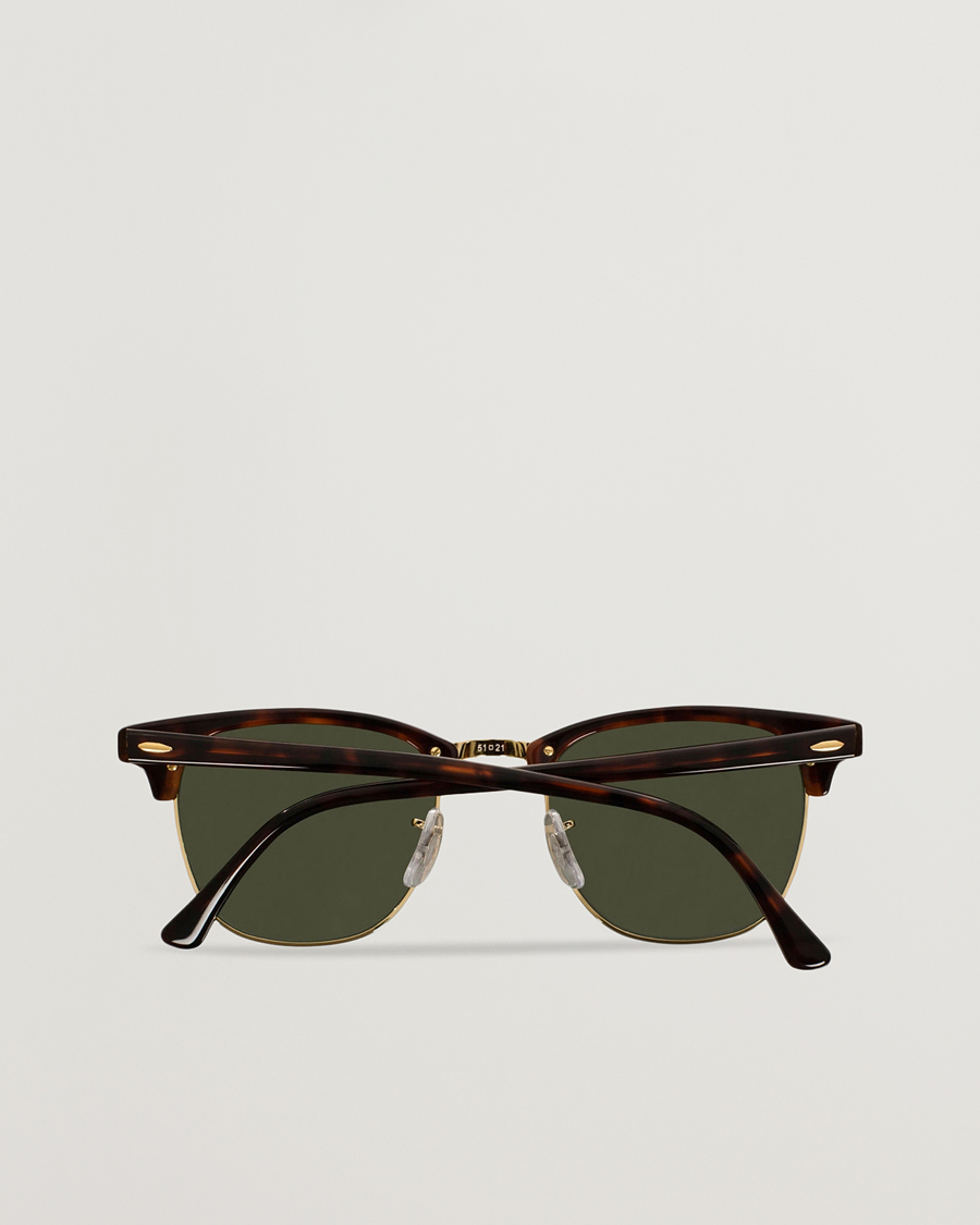 Ray-Ban Clubmaster Sunglasses Mock Tortoise/Crystal Green