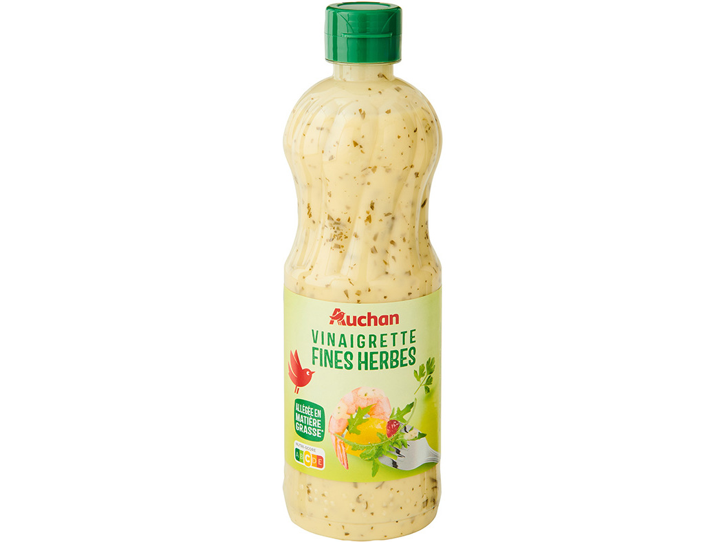 MOLHO AUCHAN PARA SALADAS VINAGRETTE ERVAS FINAS 500ML