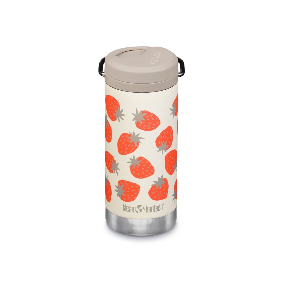 Garrafa térmica isolada Klean Kanteen Tkwide de 355 ml com tampa de rosca