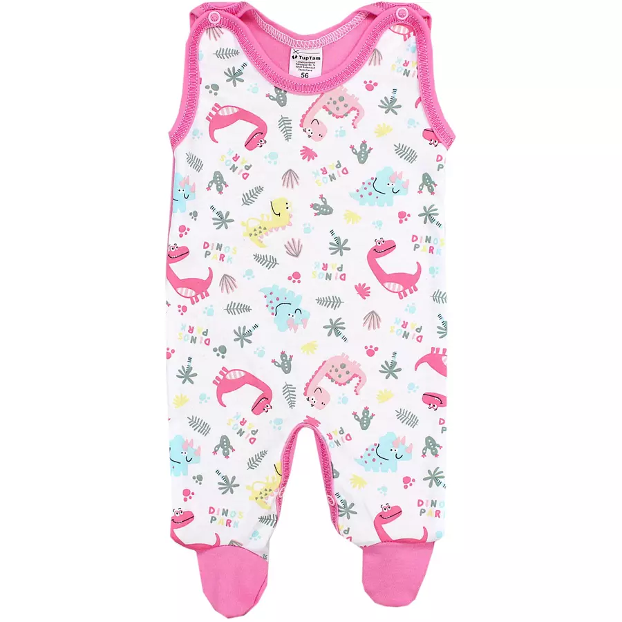TupTam Baby Strampler Gemustert 2er Set altrosa