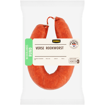 Jumbo Verse Rookworst Rund 250 g