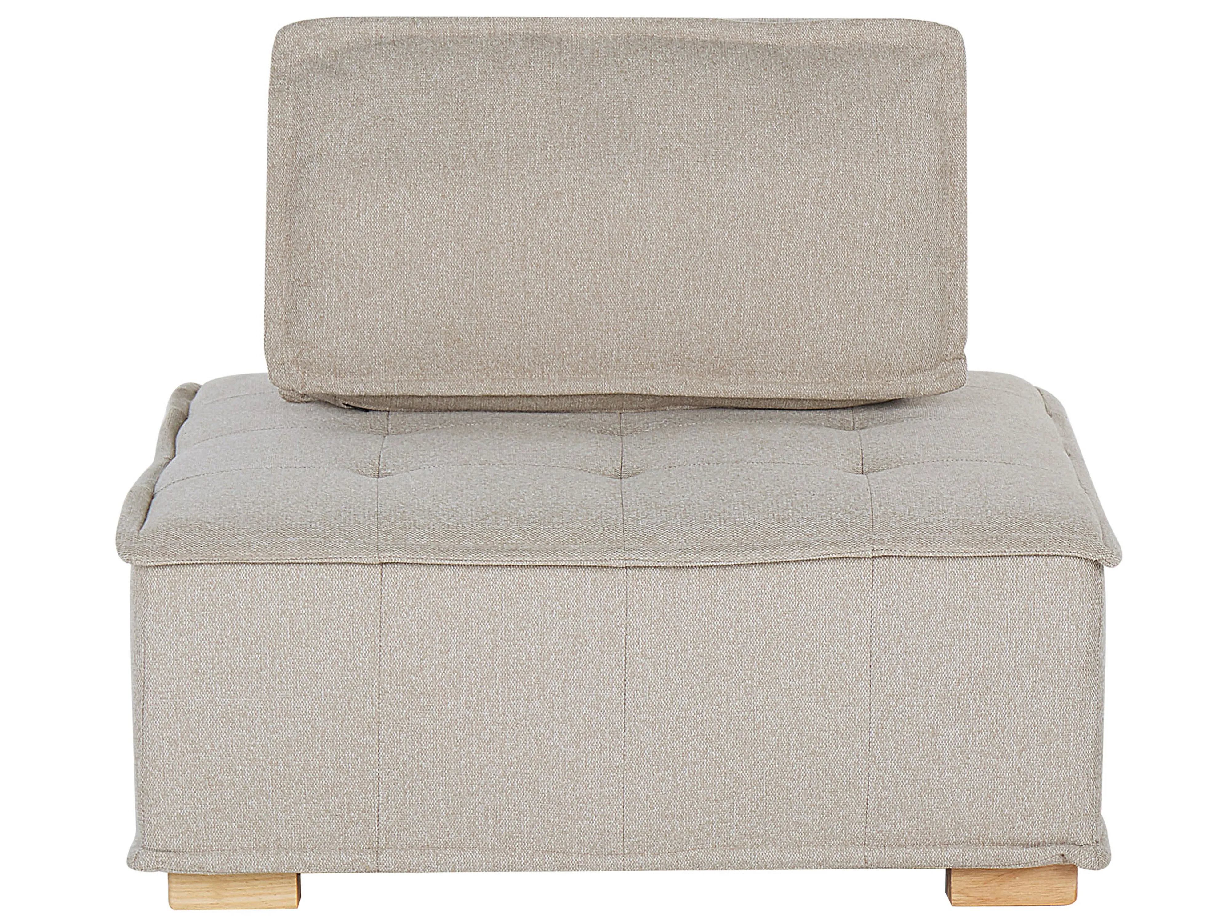 Modulaire hoekbank 4-zits TIBRO Stof Lichtbeige rechtszijdig