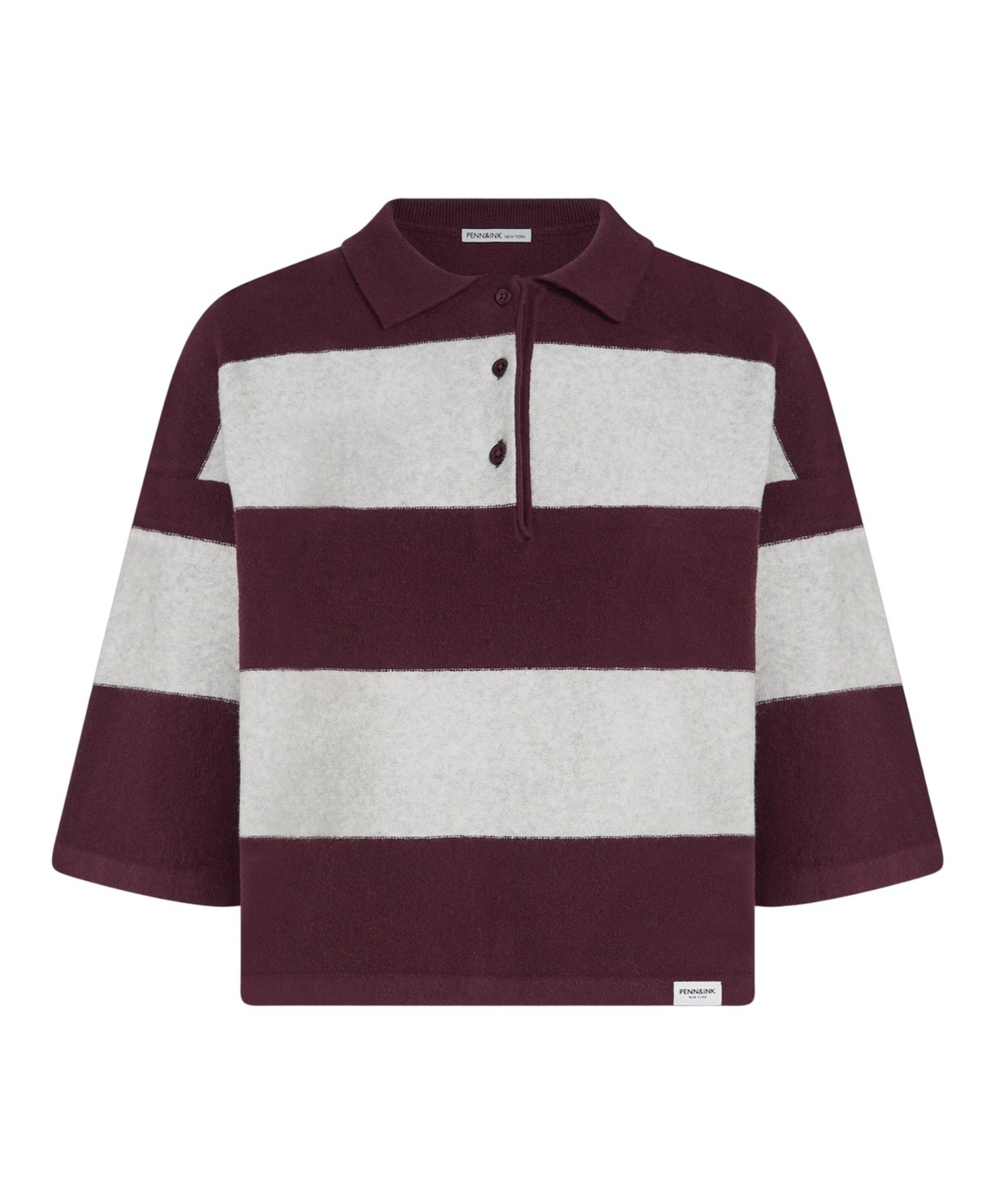 Penn & Ink N.Y. Dames trui bordeaux