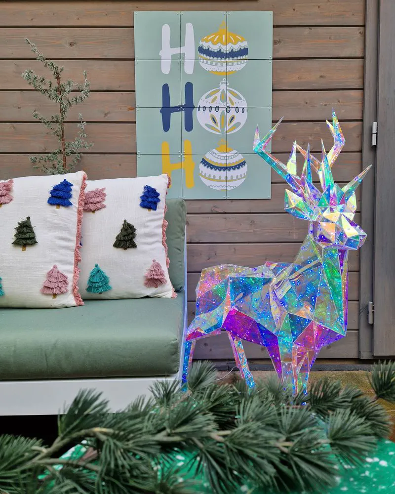 Buitendecoratie slimme LED met app POLARIS Rendier 90 cm Meerkleurig