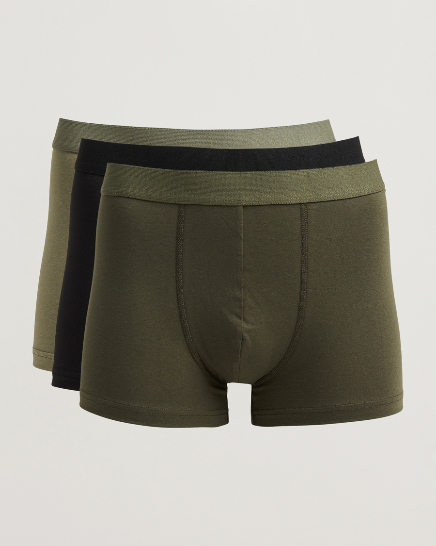 Bread & Boxers 3-Pack Boxer Brief Khaki/Green/Black