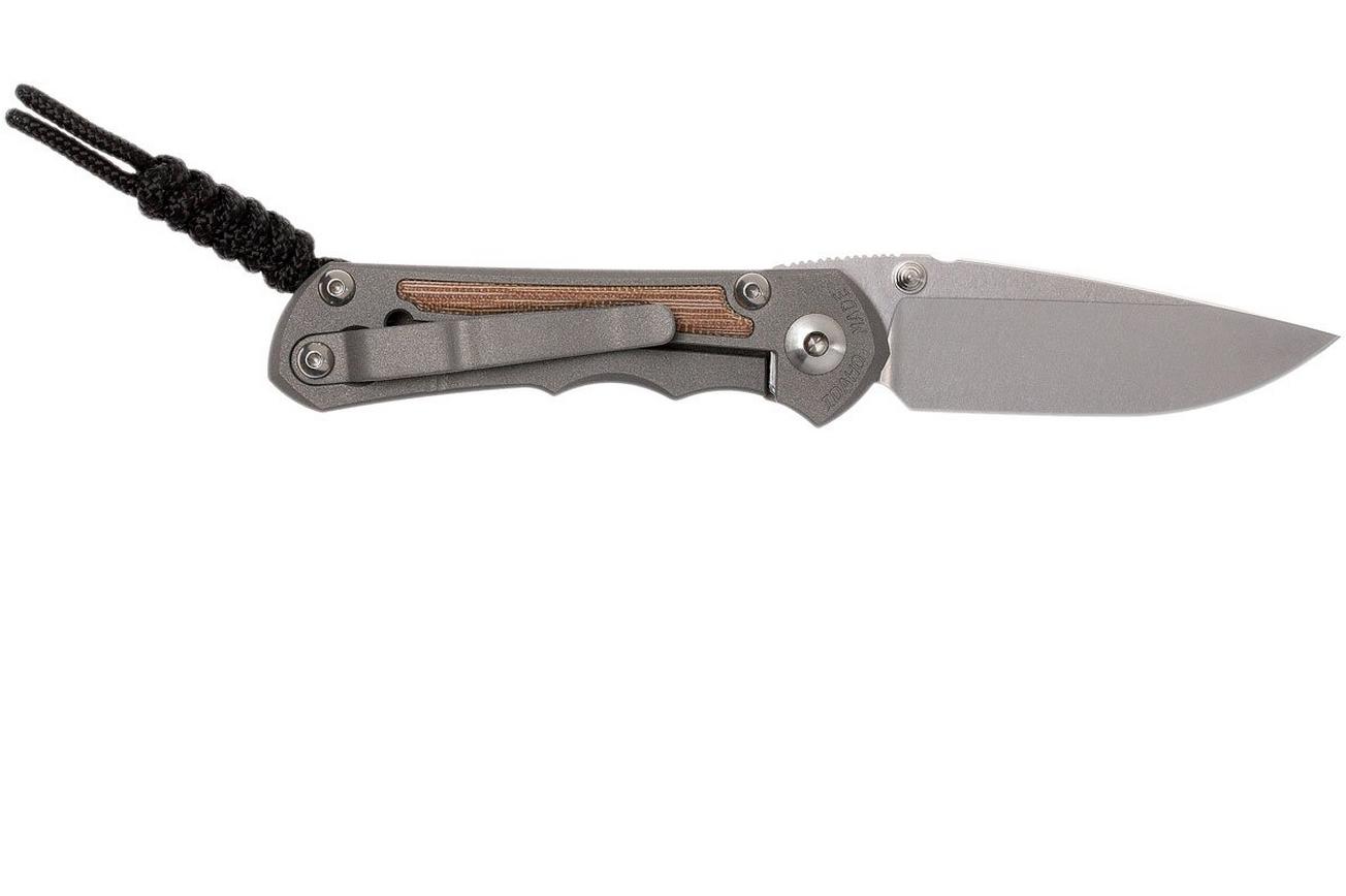 Chris Reeve Small Inkosi Natural Micarta Inlays SIN-1014 zakmes