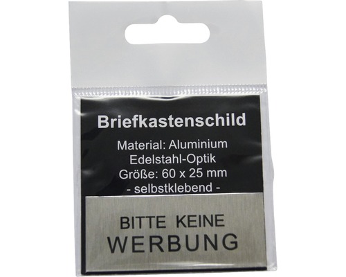 Deurreclame 60x25 mm