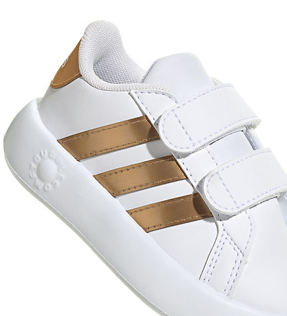 adidas Performance Sko -  Grønd Court 2.0 CF I - Hvid/Guld