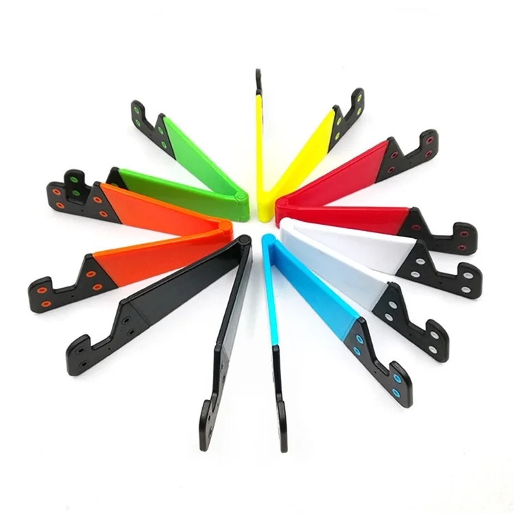 Faltbare V-Form Universal Smartphone Tisch-Halterung - Schwarz