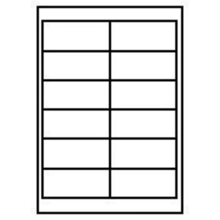 labelmedia Etiketten 10 Blatt DIN A4, 97 x 42,3 mm, 120 Stück