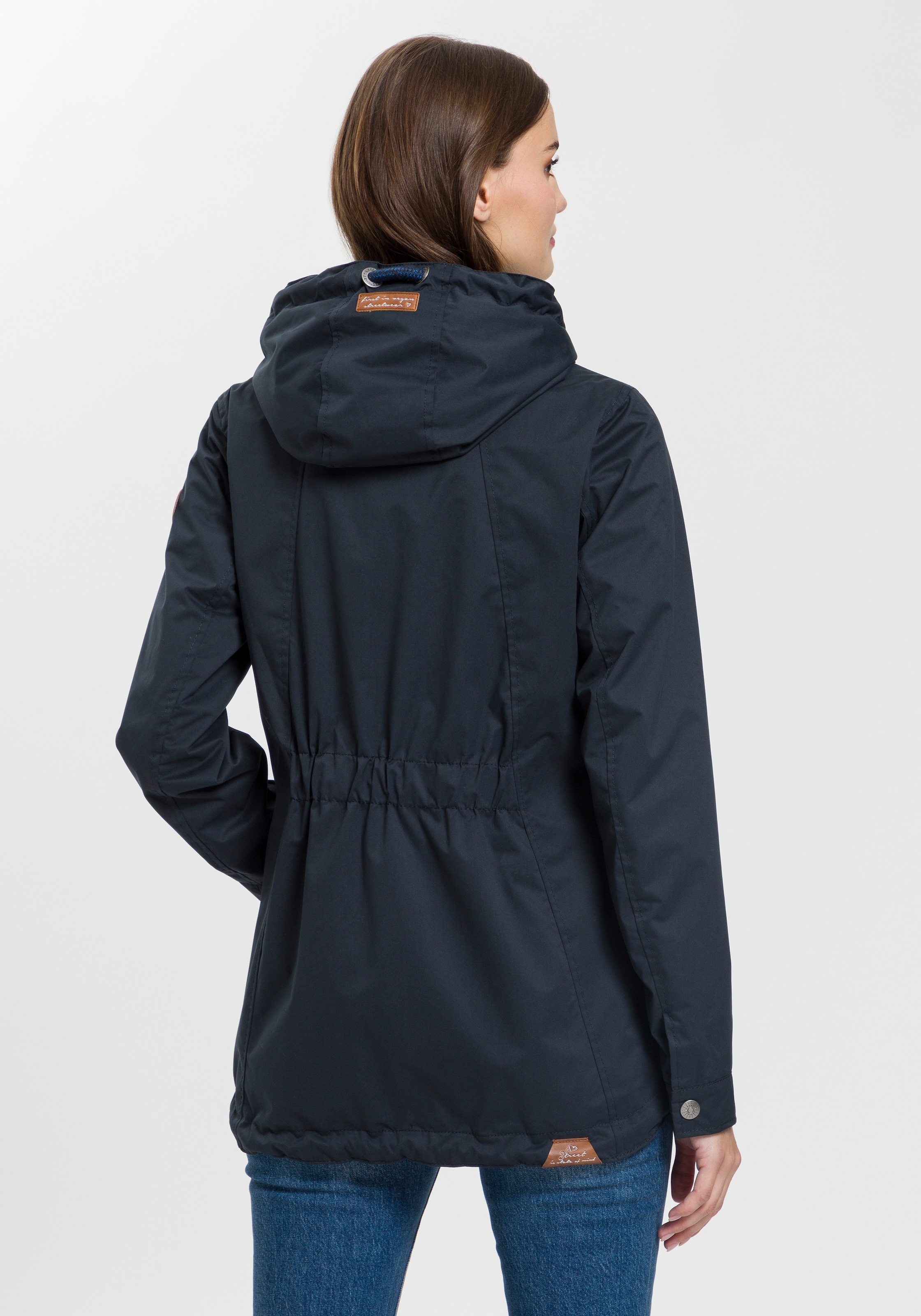 Ragwear Funktionsjacke »ZUZKA« mit Kapuze stylische Übergangs-Outdoor-Jacke Water repellent coating