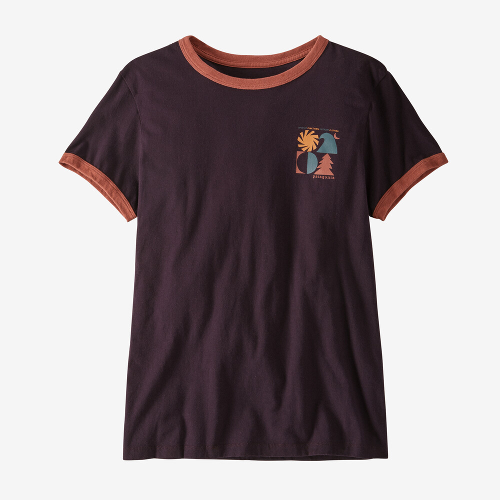 Spirited Seasons Bio-Ringer-T-Shirt für Damen
